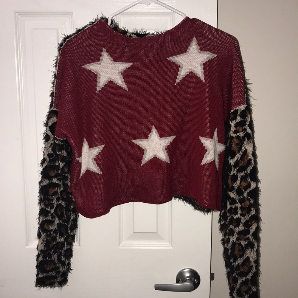 Crop top 4th of July sweater!